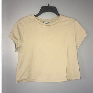 Army Green Crop Top Tee